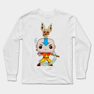 Cute Aang & Momo Long Sleeve T-Shirt